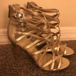 Gold Vince Camuto heels